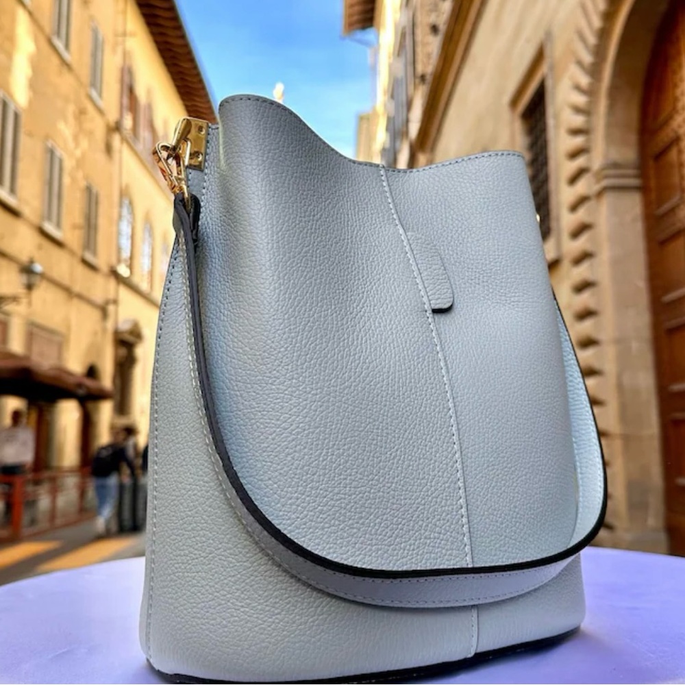 Italian Leather Bucket Bag